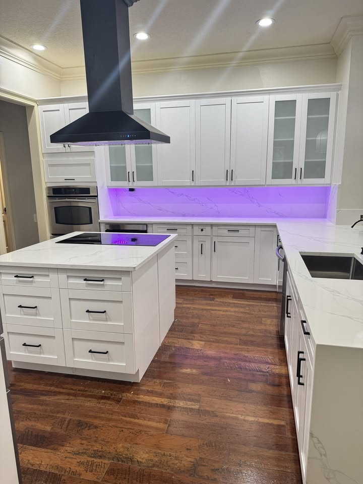 Modern Kitchen with LED Lighting